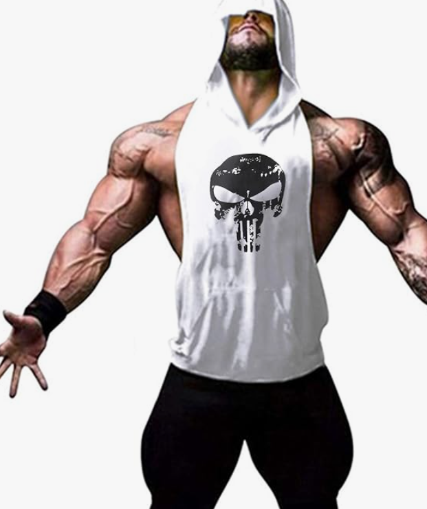 n's Workout Hooded Tank Top – Sleeveless Muscle Gym Shirt